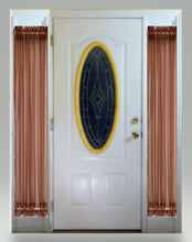 Load image into Gallery viewer, Sidelight Curtains in Cocoa Sheer Fabric