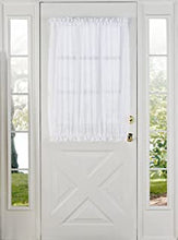 Load image into Gallery viewer, Half Door Curtain in sheer white fabric