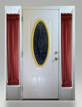 Load image into Gallery viewer, Sidelight Curtains in Wine Sheer Fabric