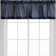 Load image into Gallery viewer, Sheer Valance Curtain in Blue