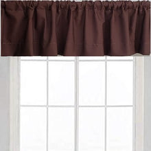 Load image into Gallery viewer, Cotton Valance curtain in Cocoa
