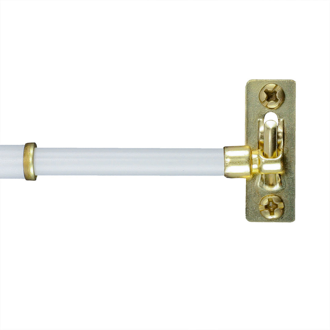 Round Sash Curtain Rods Gold (pair) Alex Curtain Company