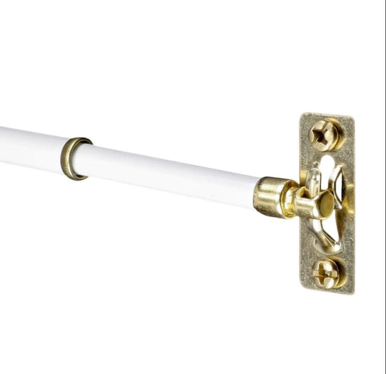 Round Sash Curtain Rods Gold (pair) Alex Curtain Company