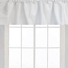 Load image into Gallery viewer, Valance Curtain with White Blackout Fabric
