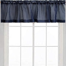 Load image into Gallery viewer, Sheer Valance Curtain in Blue
