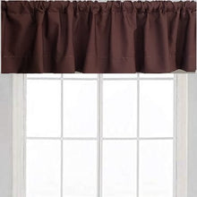 Load image into Gallery viewer, Cotton Valance curtain in Cocoa
