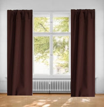 Load image into Gallery viewer, Cocoa Cotton Window Curtain
